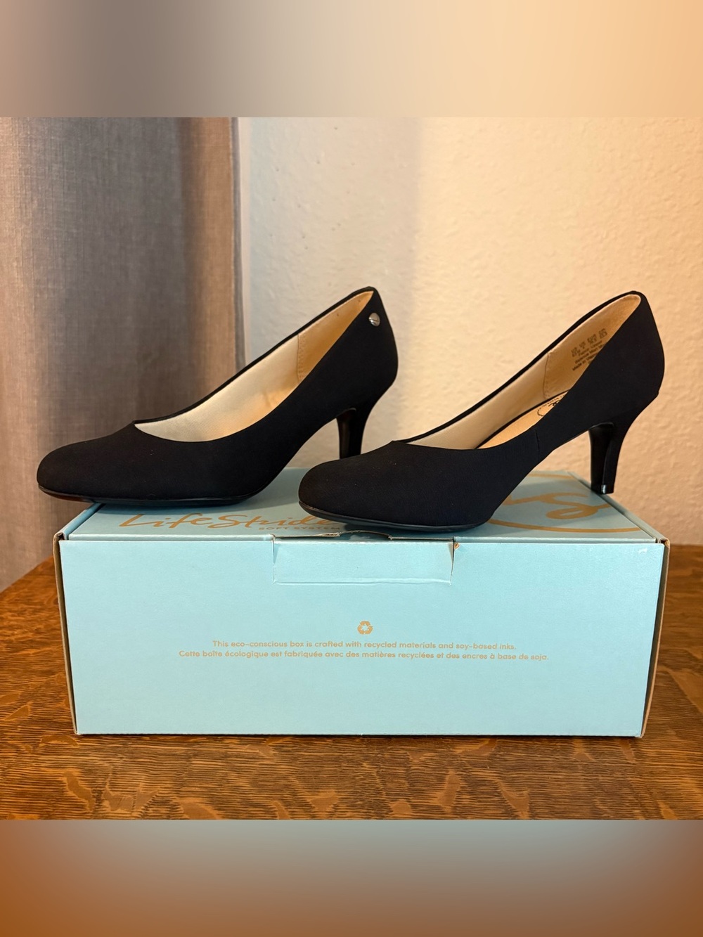 LifeStride Parigi Black Pumps Women’s Size 6.5M 2.5” Heel Classic Career Office